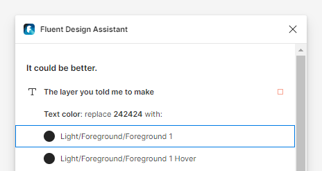 Screenshot of the plugin in action